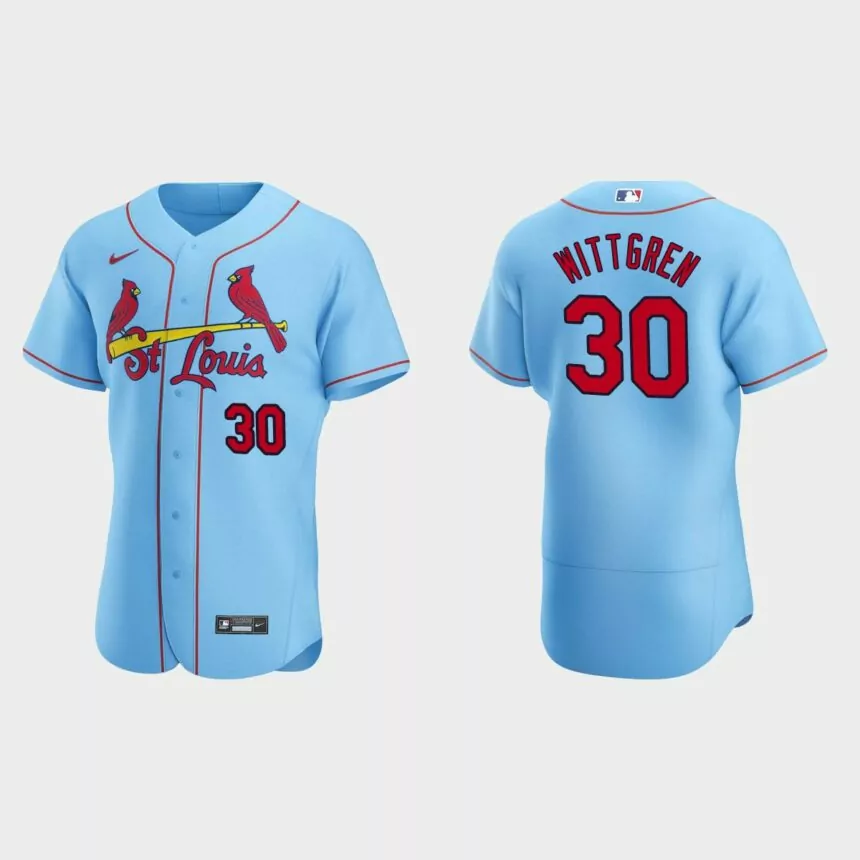 Nick Wittgren St. Louis Cardinals Authentic Alternate Jersey – Light Blue