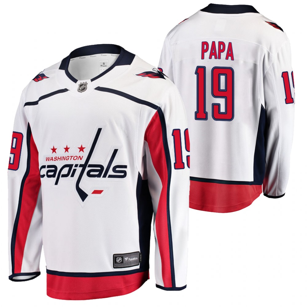 Nicklas Backstrom Papa Nickname Jersey Capitals Away Breakaway White
