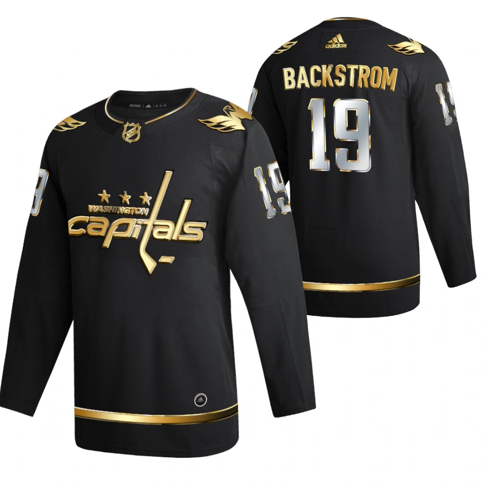 Nicklas Backstrom Washington Capitals Black 2021 Golden Edition Jersey Limited Authentic