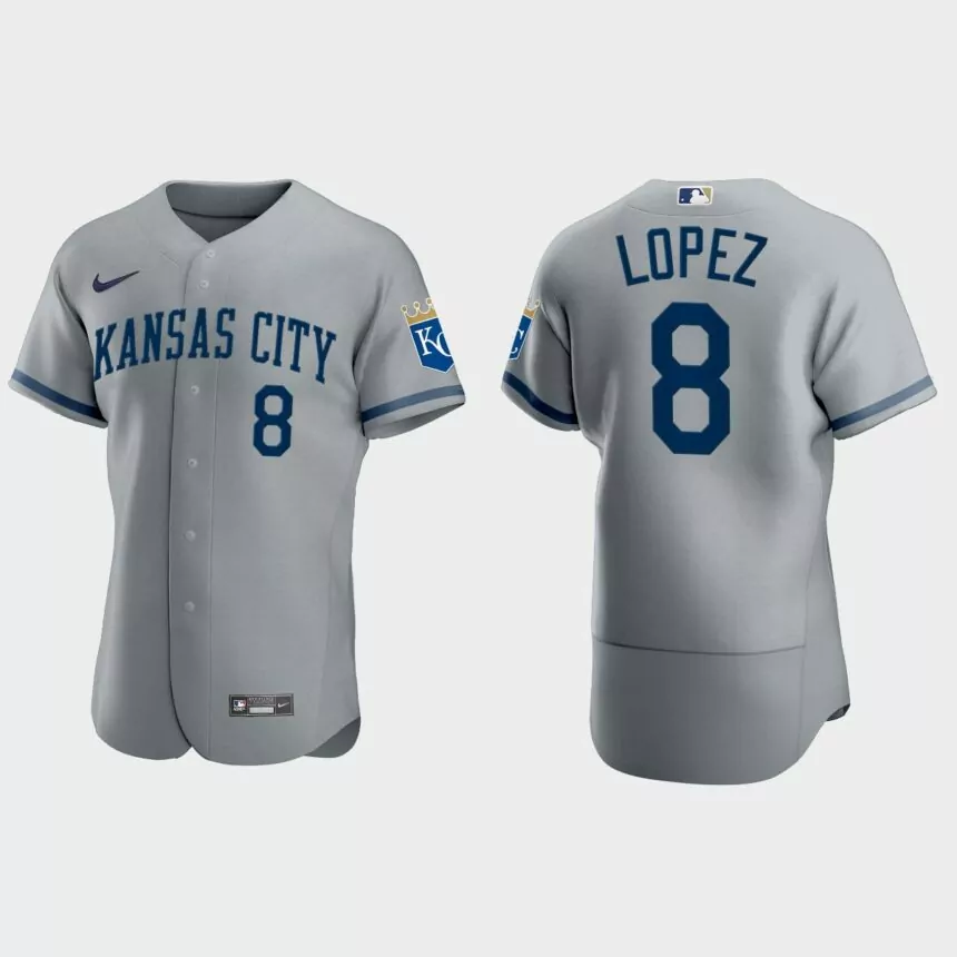 Nicky Lopez Kansas City Royals 2022 Authentic Jersey – Gray