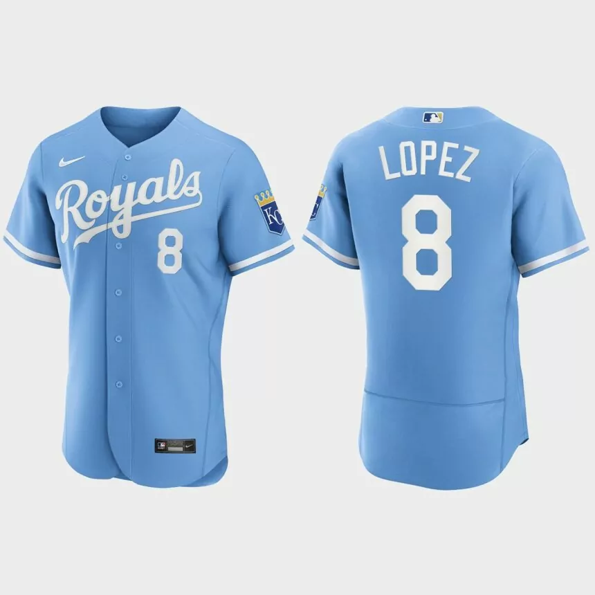 Nicky Lopez Kansas City Royals 2022 Authentic Jersey – Powder Blue