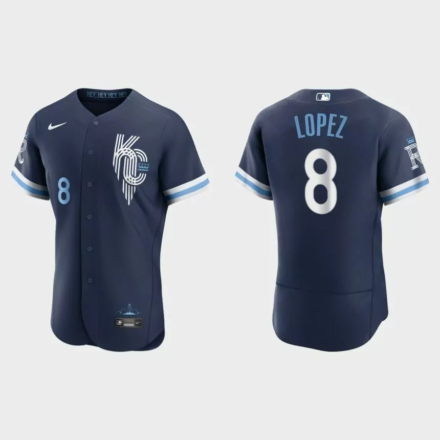 Nicky Lopez Kansas City Royals 2022 City Connect Authentic Jersey – Navy