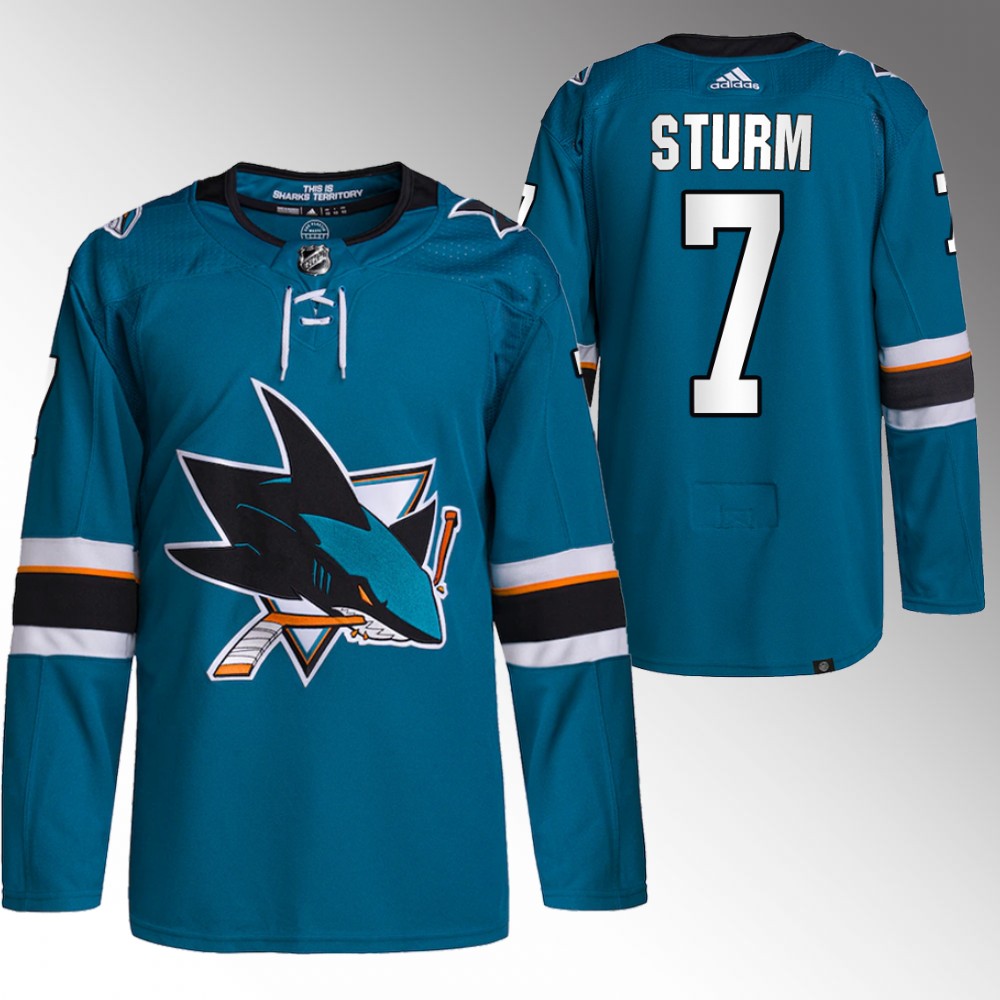 Nico Sturm San Jose Sharks Teal Primegreen Authentic Home Jersey