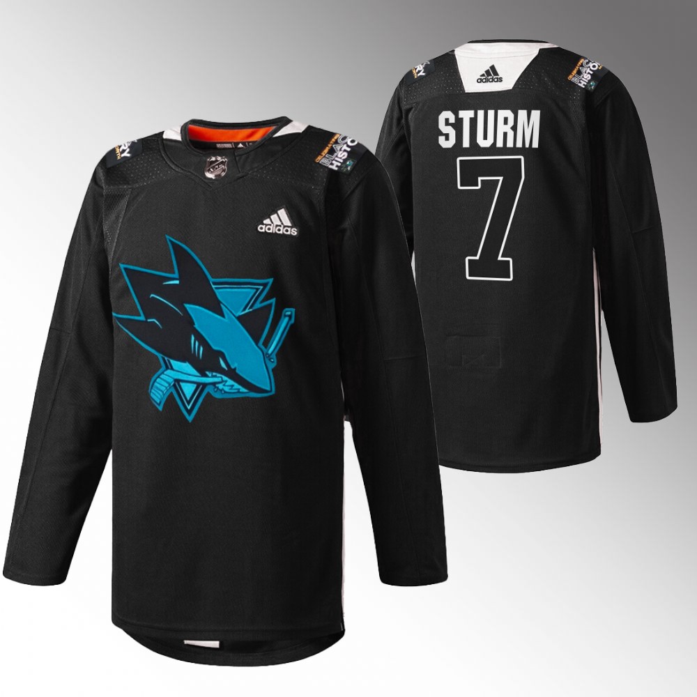 Nico Sturm Sharks Black History Month Jersey Black Warmup
