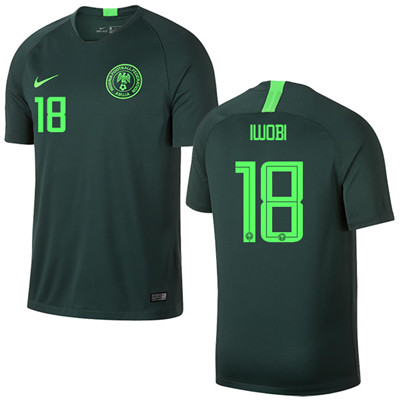 Nigeria #18 IWOBI Away Soccer Country Jersey