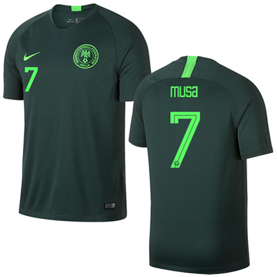 Nigeria #7 MUSA Away Soccer Country Jersey