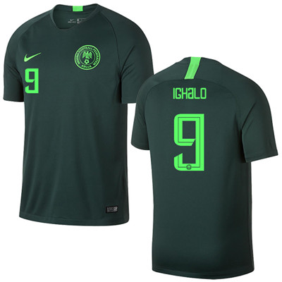 Nigeria #9 IGHALO Away Soccer Country Jersey