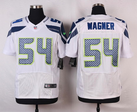 Nik Seattle Seahawks #54 Bobby Wagner White Elite Jersey