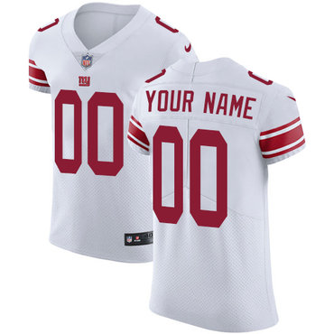 Nike  NFL New York Giants Vapor Untouchable Customized Elite White Road Men's Jersey