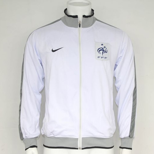 11-12 France Soccer Jacket White