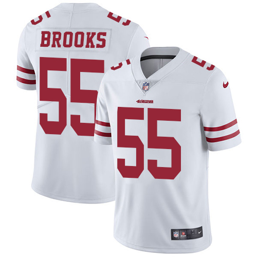 Nike 49ers #55 Ahmad Brooks White Men's Stitched NFL Vapor Untouchable Limited Jersey