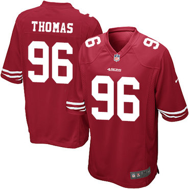Nike 49ers #96 Solomon Thomas Red Team Color Youth Stitched NFL Elite Jersey