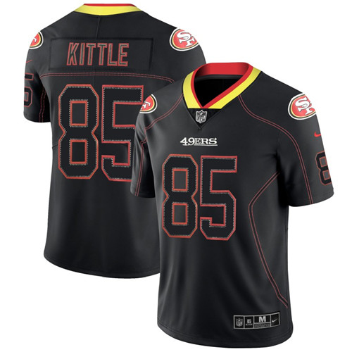 Nike 49ers 85 George Kittle Black Shadow Legend Limited Jersey