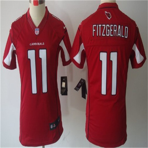 Nike Arizona Cardinals #11 Larry Fitzgerald Red Limited Womens Stitched Jersey