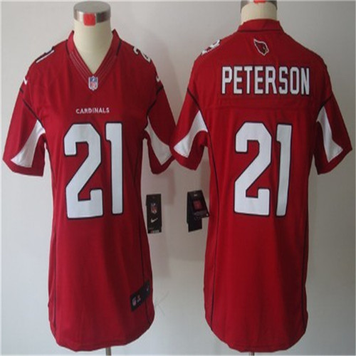 Nike Arizona Cardinals #21 Patrick Peterson Red Limited Womens Stitched Jersey