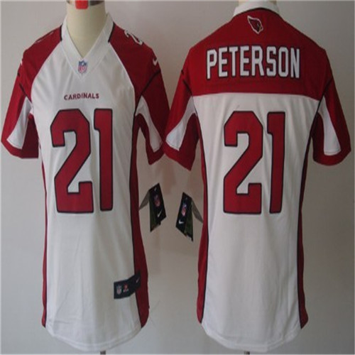 Nike Arizona Cardinals #21 Patrick Peterson White Limited Womens Stitched  Jersey