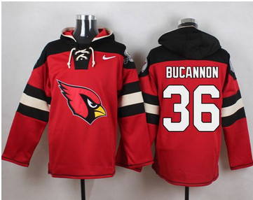 Nike Arizona Cardinals #36 Deone Bucannon Red Player Pullover NFL Hoodie