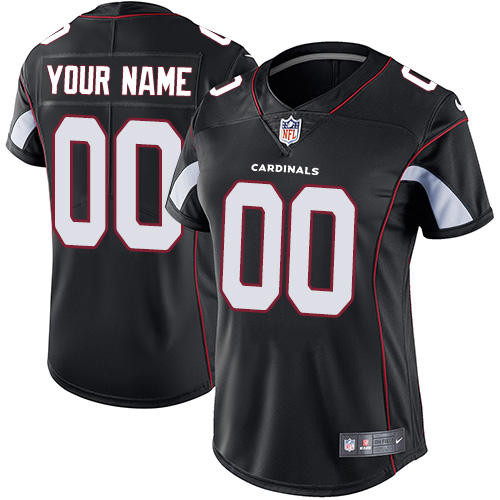 Nike Arizona Cardinals  Elite Black Alternate Women's Jersey NFL Vapor Untouchable Customized jerseys