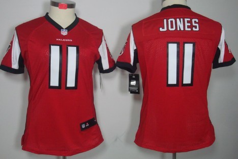 Nike Atlanta Falcons #11 Julio Jones Red Limited Womens Stitched Jersey