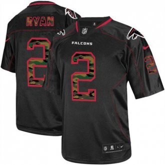 Nike Atlanta Falcons #2 Matt Ryan Black NFL Elite Camo Fashion Jersey