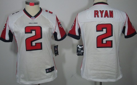 Nike Atlanta Falcons #2 Matt Ryan White Limited Womens Stitched Jersey