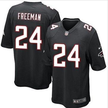 Nike Atlanta Falcons #24 Devonta Freeman Black Alternate Youth Stitched NFL Elite Jersey