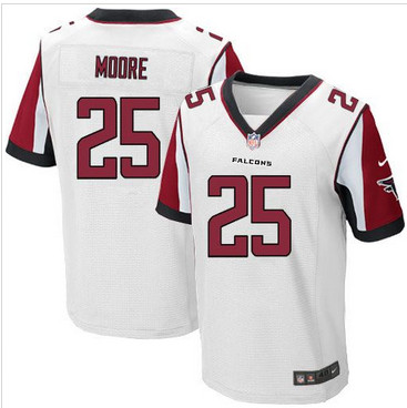 Nike Atlanta Falcons #25 William Moore White Men's Stitched NFL Elite Jersey