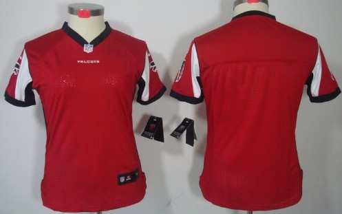 Nike Atlanta Falcons Blank Red Limited Womens Stitched Jersey