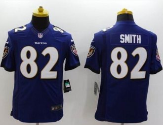 Nike Baltimore Ravens #82 Torrey Smith Purple Team Color NFL New Limited Jersey