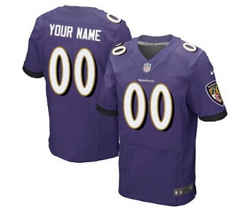 Nike Baltimore Ravens Customized Purple Elite Jersey