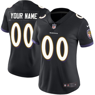 Nike Baltimore Ravens Elite Black Alternate Women's Jersey NFL Vapor Untouchable Customized jerseys