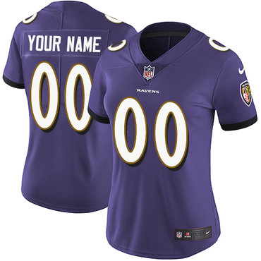 Nike Baltimore Ravens Elite Purple Home Women's Jersey NFL  Vapor Untouchable Customized jerseys