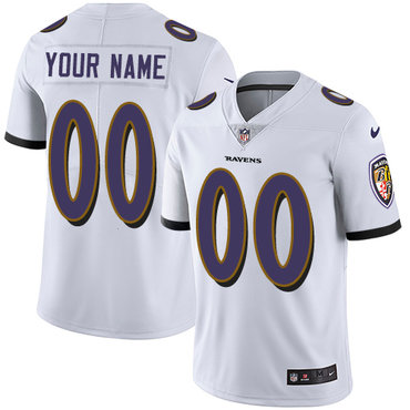 Nike Baltimore Ravens Elite White Road Youth Jersey NFL  Vapor Untouchable Customized jerseys