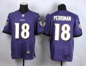 Nike Baltimore ravens #18 Breshad Perriman Purple Team Color Men's Stitched NFL New Elite jersey