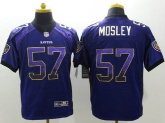 Nike Baltimore ravens #57 C.J. Mosley Purple Team Color Men's Stitched NFL Elite Drift Fashion Jersey