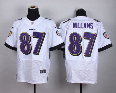 Nike Baltimore ravens #87 Maxx Williams White Men's Stitched NFL New Elite jersey
