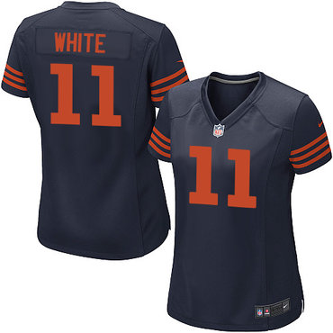 Nike Bears #11 Kevin White Navy Blue Alternate Women's Stitched NFL Elite Jersey