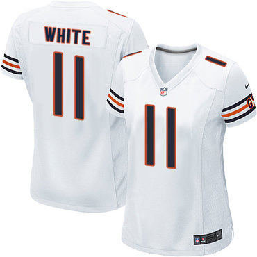 Nike Bears #11 Kevin White White Women's Stitched NFL Elite Jersey