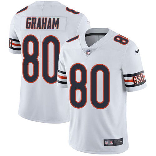 Nike Bears #80 Jimmy Graham White Men's Stitched NFL Vapor Untouchable Limited Jersey
