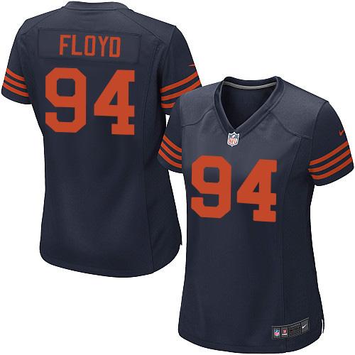 Nike Bears #94 Leonard Floyd Navy Blue Alternate Women's Stitched NFL Elite Jersey