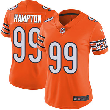 Nike Bears #99 Dan Hampton Orange Women's Stitched NFL Limited Rush Jersey
