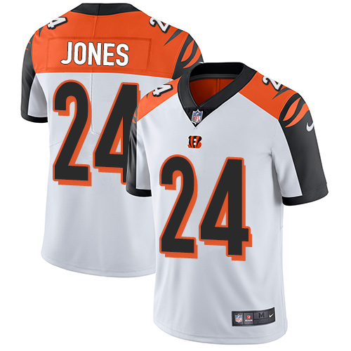 Nike Bengals #24 Adam Jones White Men's Stitched NFL Vapor Untouchable Limited Jersey