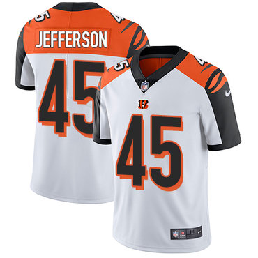 Nike Bengals #45 Malik Jefferson White Men's Stitched NFL Vapor Untouchable Limited Jersey