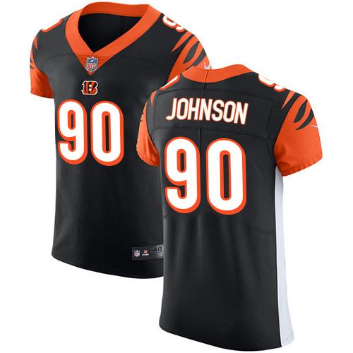 Nike Bengals #90 Michael Johnson Black Team Color Men's Stitched NFL Vapor Untouchable Elite Jersey