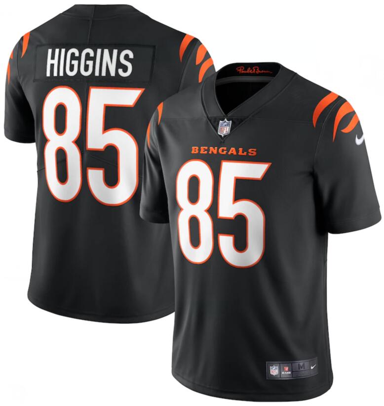 Nike Bengals 85 Tee Higgins Black Vapor Limited Jersey
