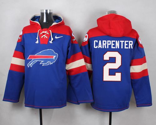 Nike Bills #2 Dan Carpenter Royal Blue Player Pullover NFL hoodie