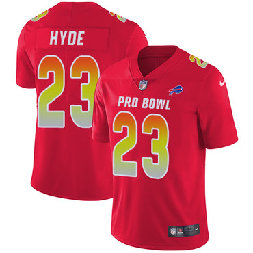 Nike Bills #23 Micah Hyde Red Youth Stitched NFL Limited AFC 2018 Pro Bowl Jersey