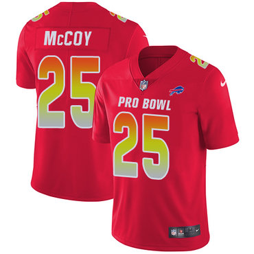 Nike Bills #25 LeSean McCoy Red Women's Stitched NFL Limited AFC 2018 Pro Bowl Jersey