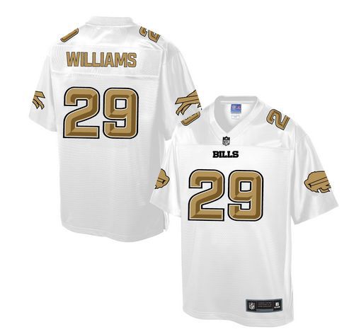 Nike Bills #29 Karlos Williams White Men's NFL Pro Line Fashion Game Jersey