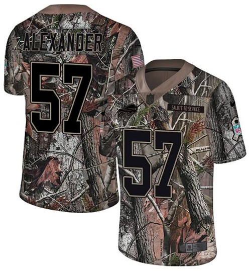 Nike Bills #57 Lorenzo Alexander Camo Men's Stitched NFL Limited Rush Realtree Jersey